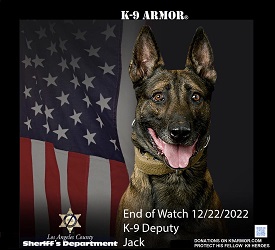 In honor of LA Sheriff K9 Jack shot and killed 12-22-22