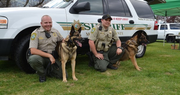 Deputy-Brian-Lunquist-with-K9-partner-Arthur-and-Deputy-Charman-with-K9-partner-Zeus-photo-by-Gina-Clugston