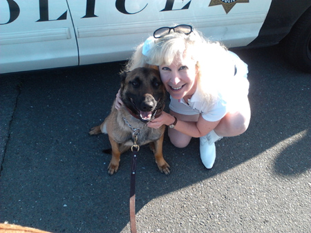 El Cerrito PD K9 King and Suzanne Saunders, K-9 Armor