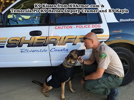 Riverside Sheriff - Temecula PD Deputy Cramer and K9 Kayla