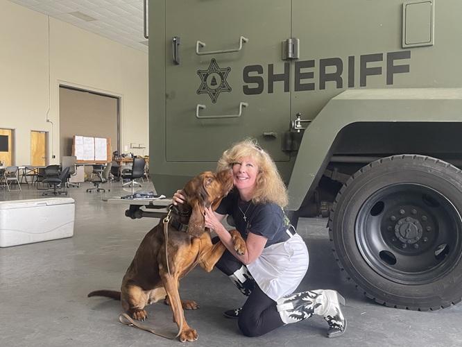 Donate to update lightweight vests for bloodhounds RSO K9 Caroline and Princess Leia Donate to protect RSO K9 Caroline