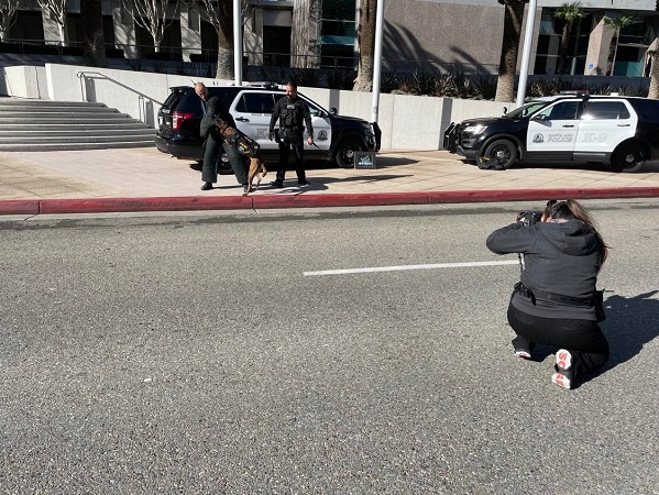 December 15, 2021 we were honored by a ceremony by Santa Ana Police including a great K9 Demo by Sgt Gutierrez and Officer Esquerra and K9 Baldur