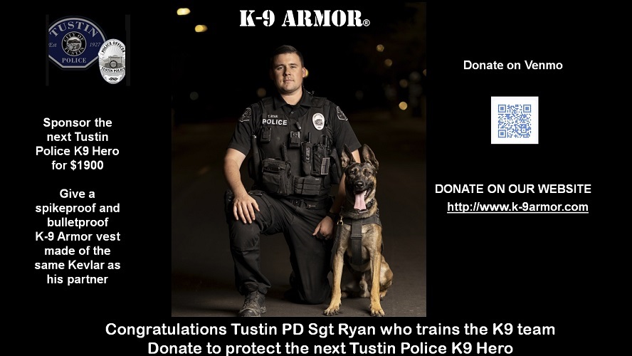 Donate to keep Tustin Police K9 Team protected for a new K9 who will need a sponsor